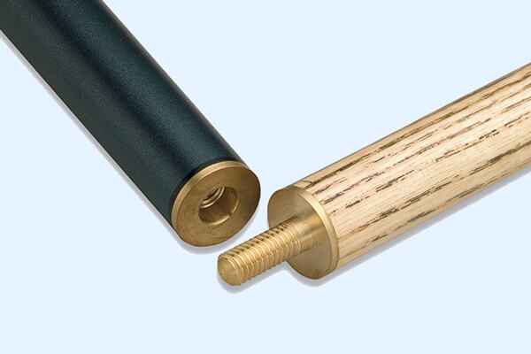 The joint of a Peradon Cobra 2pc Cannon Cue
