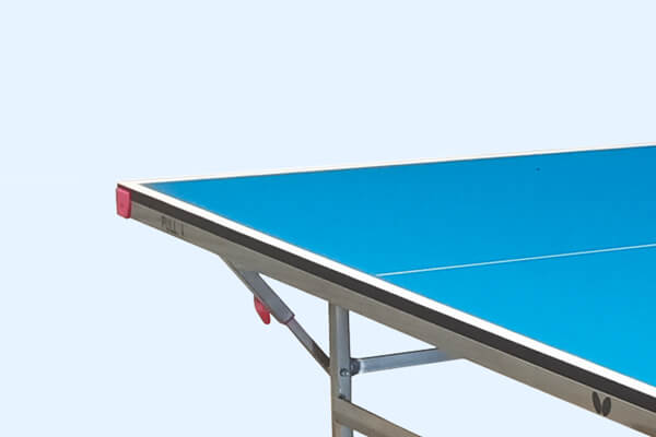 The corner of a Butterfly Active 19 Home Tennis Table