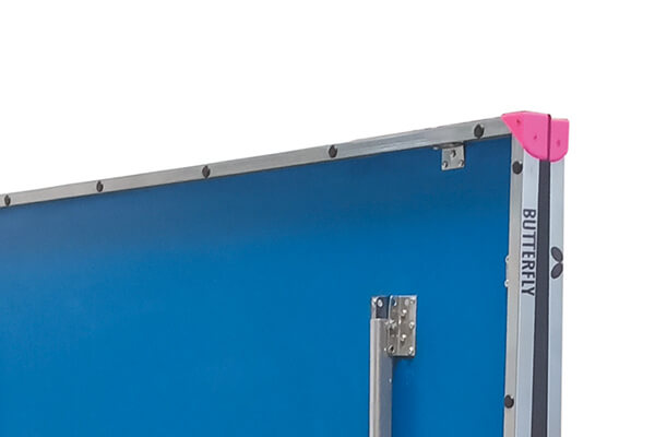 A fully folded Butterfly Active 19 Home Tennis Table