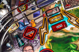 A close up shot of the playing field