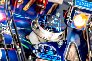 A close up shot of the Stern Star Wars Pin pinball machine