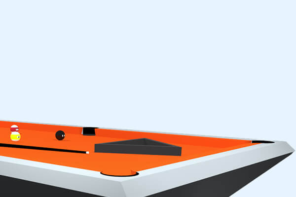 The Rameses Slate Bed Pool table with accessories