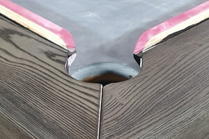 The cushion mount on the Lux Grey pool and dining table.