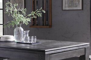 The tabletops included with the Lux Grey pool and dining table.