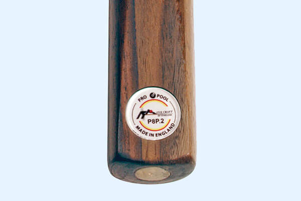 The butt of a Cue Craft P8P2 57inch 8 Ball Pool Cue