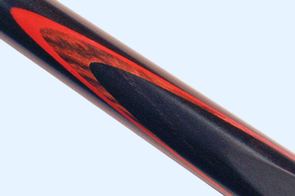The veneers on a Cue Craft P8P10 57inch 8 Ball Pool Cue