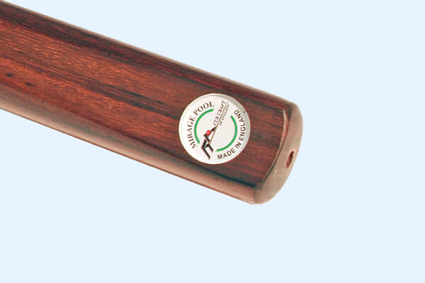 The butt of a Cue Craft Mirage 3/4 jointed English Pool cue