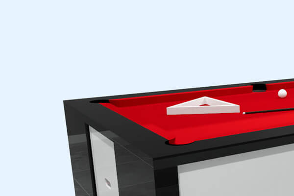 A Fusion Slate Bed Pool table with accessories