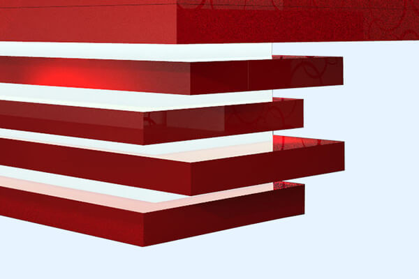The legs of the Manhattan Slate Bed Pool table