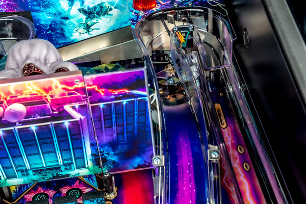 A close up shot of the playing field