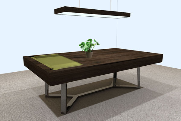 The Silverlight Deluxe Pool Table