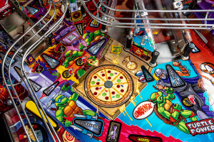 A close up shot of the playing field