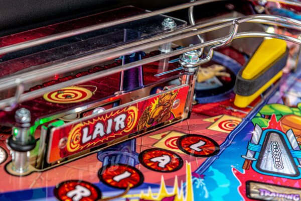 A close up shot of the playing field