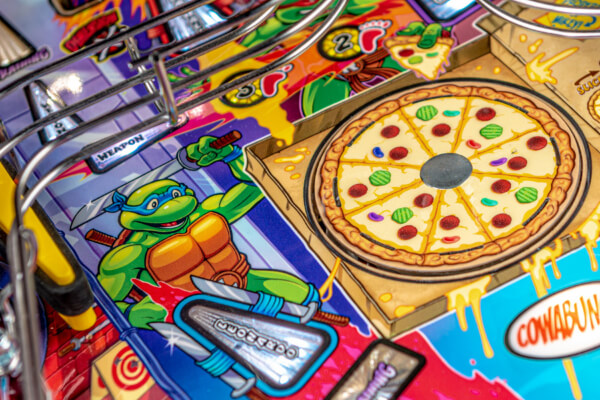 A close up shot of the playing field