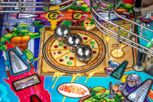 A close up shot of the playing field