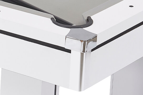 The corner of the Amalfi II pool table.