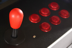 The Cosmic arcade machine controls.