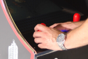 The Cosmic arcade machine controls.