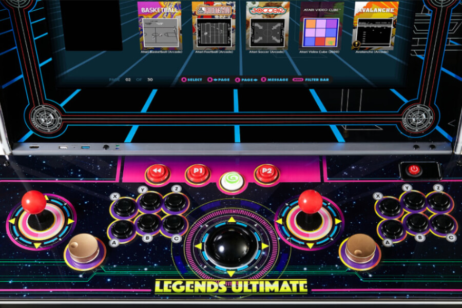 The AtGames ALU 1.2 CE controls.