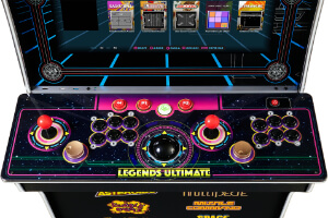 The controls on the Legends Ultimate arcade.