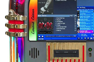The Rock-Ola Bubbler 90th Anniversary Music Centre Jukebox Lights.