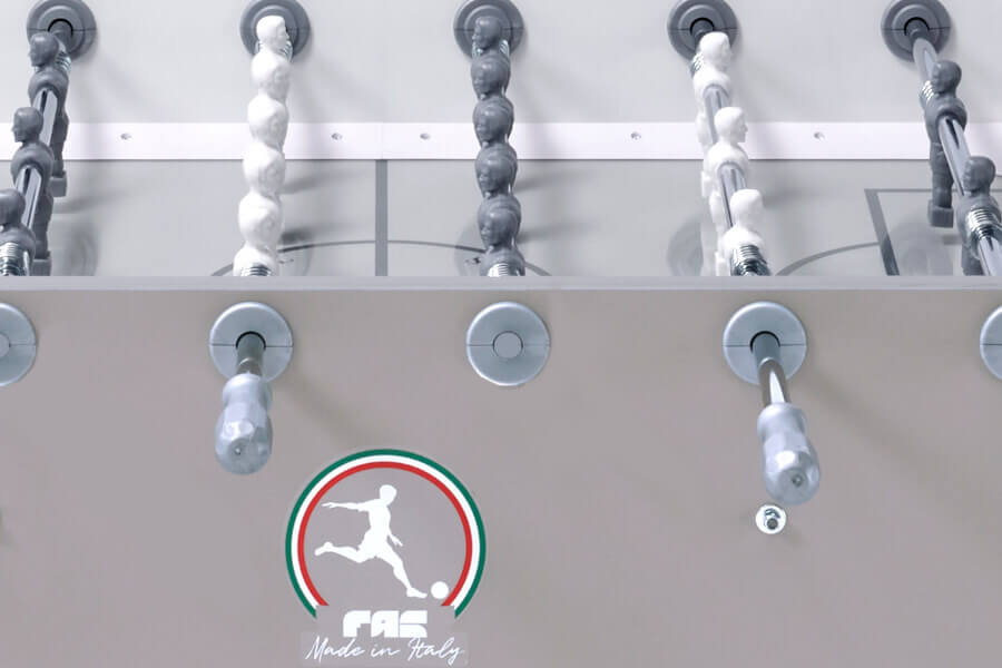 The FAS Steel football table.