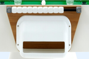 The ball return on the Pinnacle football table.