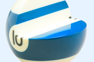 Cross section of an Aramith pool ball.