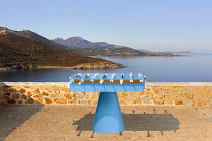The FAS Capri football table in a Beach.