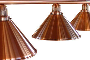 The Brushed Copper Pool Lighting Bar