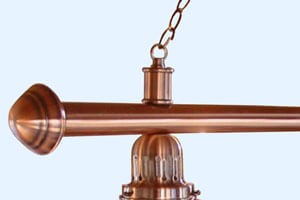 The Brushed Copper Pool Lighting Bar Tip
