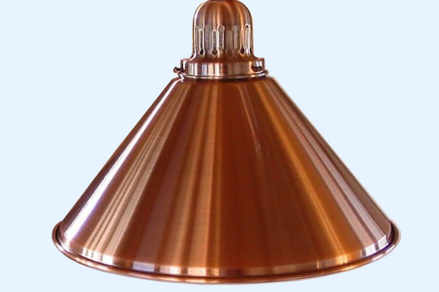 Brushed Copper Pool Table Light Bar