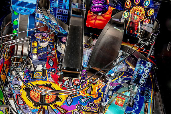 The Stern Avengers Infinity Premium Quest Pinball Machine Ramps.