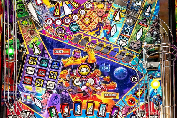 The Stern Avengers Infinity Quest Pinball Limited Edition Machine Artwork.