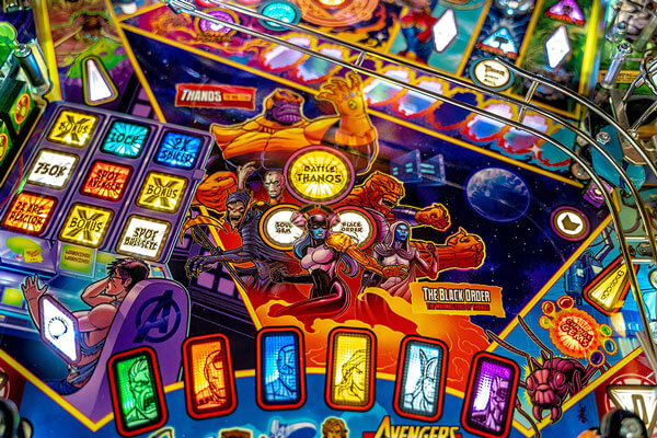 The Stern Avengers Infinity Quest Limited Edition Pinball Machine Features.