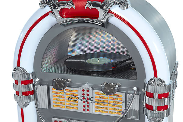 The Pureline 128V Retro Jukebox top light.