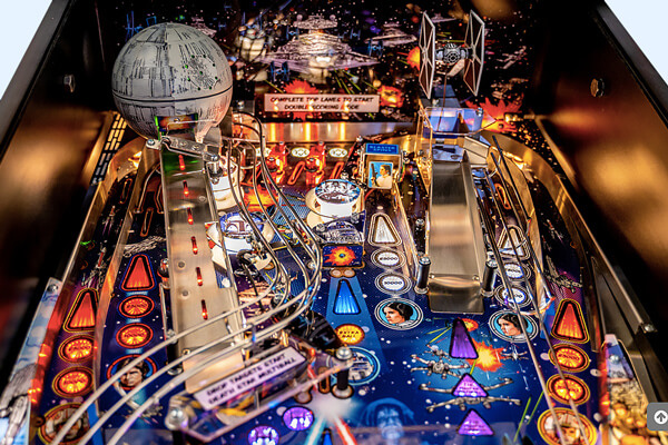 A close up shot of the playing field