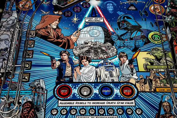 A close up shot of the playing field