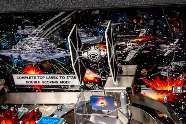 A close up shot of the playing field