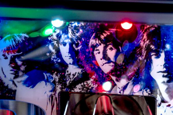 A close up shot of the playing field