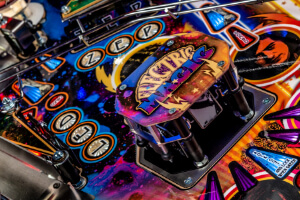 A close up shot of the playing field