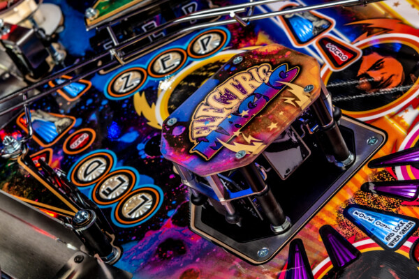 A close up shot of the playing field