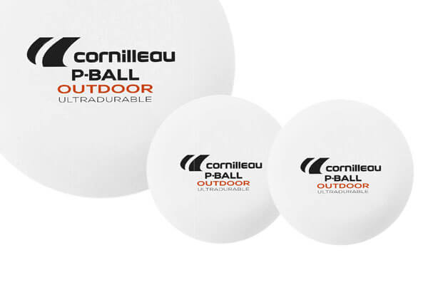 The Cornilleau P-Balls outdoor weatherproof in white.