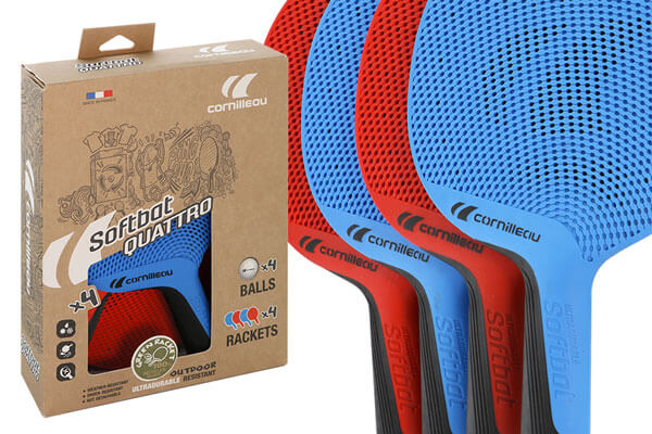 The Cornilleau Softbat Quattro set with package.