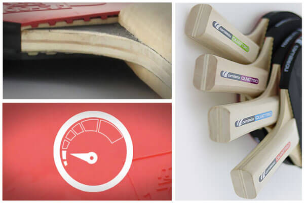 The Cornilleau Sport Bat Quattro set features.