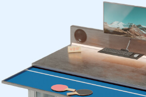 The ultimate working from home desk.