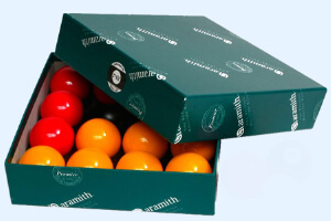 The Aramith balls included with the Blackball table.
