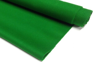 A roll of billiard cloth.