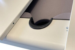 The Blackball Edinburgh pool table pocket.