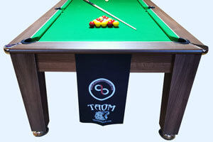 The Blackball Edinburgh pool table front.